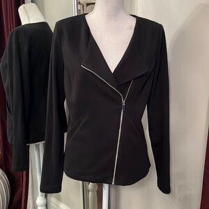 Mossimo Black Motorcycle Jacket Size Medium